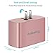 Tranesca 4 port 41W usb travel wall phone charger/adapter/plug for Apple iPhone X,iPhone 8/8 Plus,iPhone 7/iPhone 6/iPhone 5/iPad/iPod /Samsung Galaxy/Android Devices and more (Rose Gold)