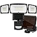 AmeriTop Solar Lights Outdoor, Super Bright LED Solar Motion Sensor Lights with Wide Angle Illumination; 1500LM 6000K, 3 Adjustable Heads, IP65 Waterproof Outdoor Security Lighting (Black)