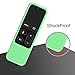 Fintie Protective Case for Apple TV 4K/ HD Siri Remote (1st Gen) - Honey Comb Lightweight Anti Slip Shockproof Silicone Cover for Apple TV 4K 5th 4th Gen Siri Remote Controller, Green Glow