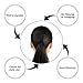 Hair Ties for Thick Hair, Funtopia 50 Pcs Solid Stretch Ponytail Holders, Elastic Hair Bands, Hair Ropes Rubber Bands Hair Accessories, Universal for Girls, Women, Teens, Ladies, Bulk Set, Mixed Color