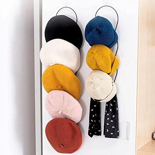 Bananasoul Hat Racks，Baseball Cap Hook，Towel Rack， Used for hat Storage Rack, Baseball hat Rack Rack Rack Storage Wall Hanging Door Hanging Scarf Rack Used for Doors, Walls, Closets, bathrooms, Black