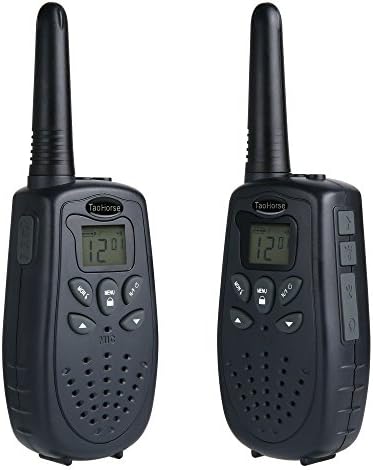 TaoHorse Walkie Talkies Long Range VOX UHF 22 Channel Handheld Two Way Radios for Travel Hiking Hunting Outdoor Adventures, 2 Pack