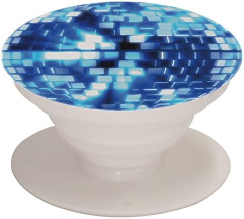 GadgetGrip | Universal Expanding Grip / Stand for Smartphones, Tablets, and Portable Game Devices | GadgetGrip Mount Included - Blue Disco Ball