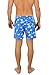 UZZI Men's Swim Shorts Dry Fast Microfiber Trunks by Royal (Medium)