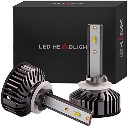Sushiyi 880 LED Fog Headlight Bulb, ZES Chips 56W 8000LM - Extremely Bright 6500K Xenon White - Daytime Running Light 892 893 899 Conversion Kit