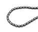 jennysun2010 Grade AAA Healing Natural Magnetic Hematite 8x8mm Drum Gemstone 15.5 Inches Beads 1 Strand for Bracelet Necklace Earrings Jewelry Making Crafts Design Healing