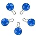 MEWTOGO Highvisibility Water-Resistent SpotLit Clip-on Pet Dog Cat Collar LED Safety Light - Luminous Pendant for Outdoor Safety Set of 5 Blue