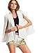 Verdusa Women's Lapel Split Long Sleeve Blazer Solid Cape Jacket Coat