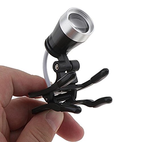 TT DENTAL 3W Clip Clamp LED Head Light Lamp for Dental Binocular Loupes Glasses Tool