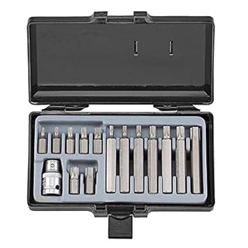 Automaze Force 4156 1/2 Inch Hexagonal Hex Allen-Key Bit Sets (T20-T55 bits in 30mm and 75mm Length)