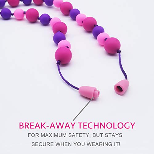 Sensory Chew Necklaces For Girls, 11Pack Autism Teething Necklace Chew Toys Sensory...