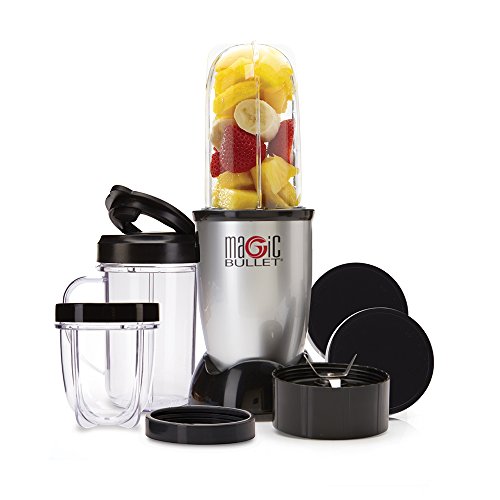 Magic Bullet Blender, Small, Silver, 11 Piece Set
