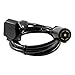 CURT 56080 7-Foot Vehicle-Side Truck Bed 7-Pin Trailer Wiring Harness Extension