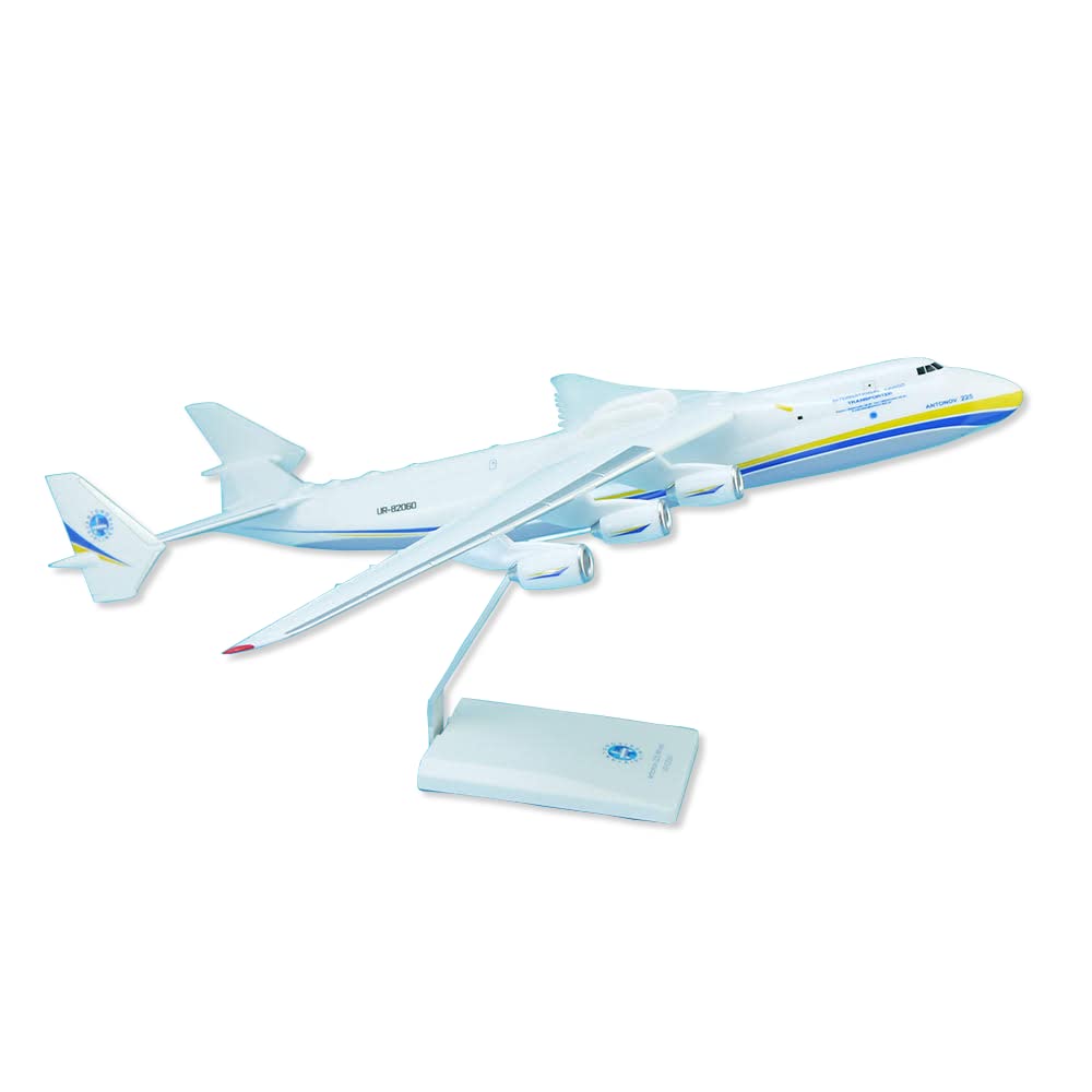 AeroClix Antonov AN-225 Mriya - Model Plane in 1/200 scale - 42cm length - With Stand and Gift Box - Push Together in Seconds, Worlds Largest Aircrafft