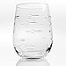 School of Fish Red Wine Tumbler Glasses Set of 4 17 Ounce