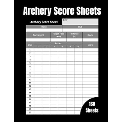 Archery Score Sheets: Archery Score Card for | Ubuy Nepal