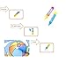 gogomall Water Reveal Word Card Water Drawing Doodle Card Book Paint with Water Reusable No Chemicals No Mess Doodle Pad Word Flash Card Educational Toy for Kids, 2 Magic Pen Included, 26 Pieces