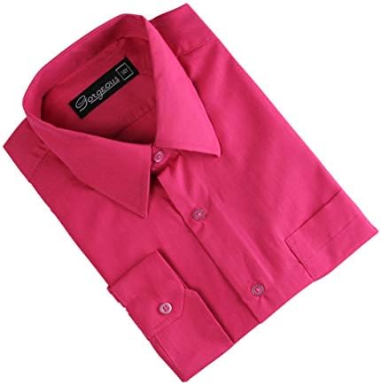 Ozmoint Boys Formal Prom Black & Colours Long Sleeve Shirt Shirts Weddings Proms Ceremonies Parties (6 Months-16 Years)