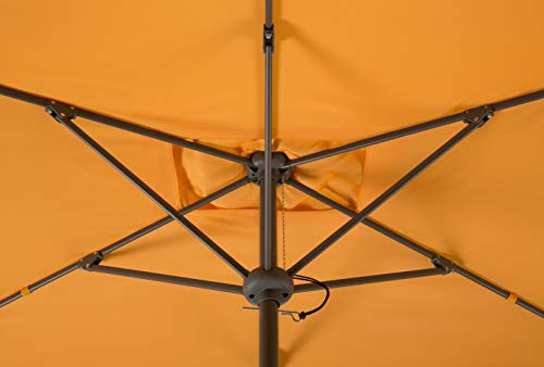 Schneider Sonnenschirm New York, mandarine, 270x150 cm rechteckig, Gestell Aluminium/Stahl, Bespannung Polyester, 4.6 kg – Bild 5