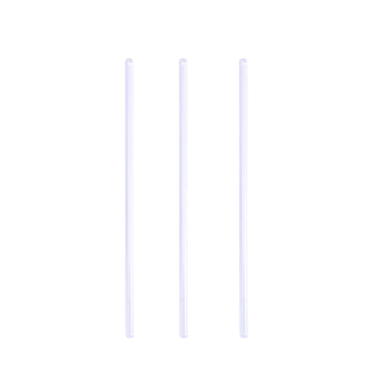 TEHAUX 3pcs Glass Stirring Rod Science Lab Glass Stick Stir Stick with