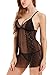 Adorneve Women Babydoll Sexy Sleepwear Lingerie Set Lace Chemises Outfit