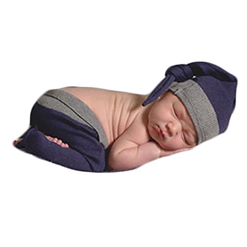 Baby Photography Props Boy Girl Photo Shoot Outfits Newborn Costume Infant Clothes Cotton Hat Pants