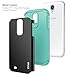 Galaxy S4 Mini Case, RANZ Hard Impact Dual Layer Shockproof Bumper Case for Samsung Galaxy S4 Mini (I9190) -Mint/Black