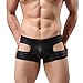 Men’s Briefs Bikini Hollow Out Bulge Pouch Shorts Underwear Underpants Black Size M