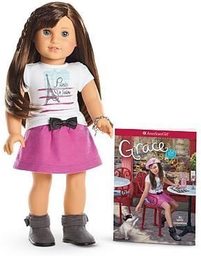 American Girl Grace - Grace Doll and Paperback Book with Pierced Ears and Earrings- American Girl of 2015 by American Dolls