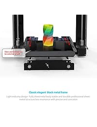 Xvico X1 Impresora 3D Aluminio DIY con montaje rápido Semi-nivelación automática con muestra gratis Filamento PLA y tarjeta MicroSD Precargada con modelos imprimibles Pantalla táctil Múltiples idiomas 220x220x240mm