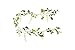 Miracliy Artificial Flowers Vine 2 Pcs 6.6ft Fake Silk Wisteria Ivy Vine Rattan Hanging Garland for Home Party Wedding Decor, White