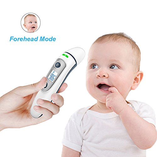 Baby/Kid/Adult Ear and Forehead Thermometer -Digital Display Precise/Accurate Forehead& Ear Temperature, Instant Infrared Thermometer, Reliable Personal Care Gift, 2018 New Generation Thermometer