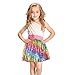 Tao-Ge Sequin Skirts for Girls Rainbow Glitter Skirts for Unicorn Party, Halloween Party, Ballarina Costumes