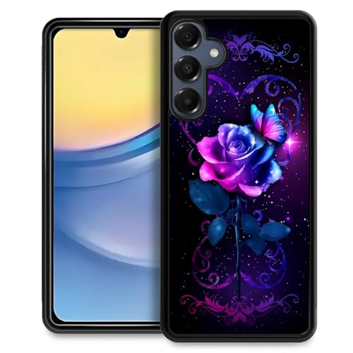 ZHEGAILIAN Compatible with Samsung Galaxy A16 Case,Pattern Design Hard PC Back Cover Non-Slip Shock Absorption Soft TPU Protective Case for Samsung Galaxy A16 6.7inch-Love Rose Butterfly at Amazon