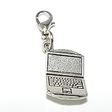 Jewelry Monster Clip-on "Laptop Computer" Charm