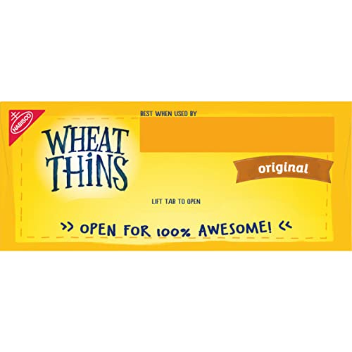 WHEAT THINS ORIGINAL SNACKS, WHOLE GRAIN WHEAT CRACKERS, SNACK CRACKERS, 8.5 OZ