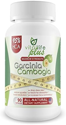 Best Maximum Strength Garcinia Cambogia Extract 95% HCA All Natural Weight Loss Supplement 1,500mg Daily Appetite Suppressant Boost Metabolism Lose Belly Fat 90 Tablets 45-Day Supply .
