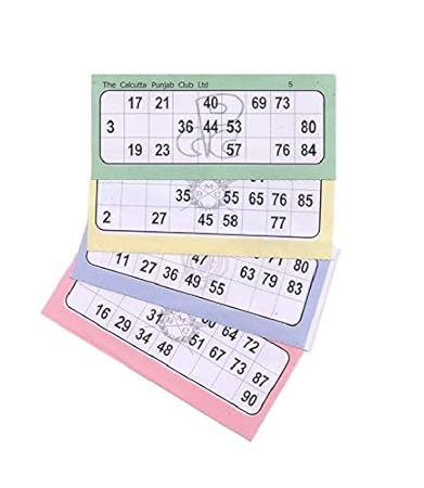 True Colours Tambola/ Bingo Tickets (Pack of 3)