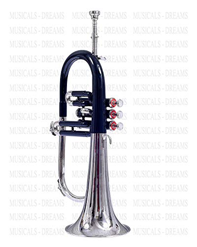 SAI MUSICAL FLUGEL HORN black & nickel 3 VALVE Bb