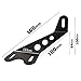 TOPNEW Jeep Work Light Bar Windshield Hood Mounts Bracket Kit for 20
