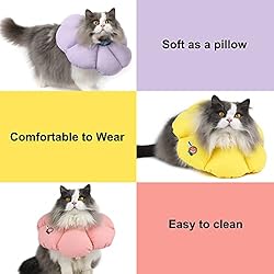 HiDREAM Cat Cone Collar,Cute Waterproof Elizabethan