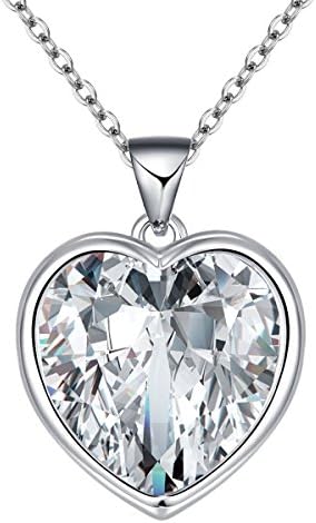 IXIQI Locket 9ct Gold Plated Heart Infinity Love Locket Necklace ,45cm Chain (bianti-white3)