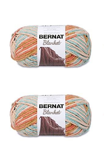 Bernat Blanket Sailors Delight Yarn - 2 Pack of 300g/10.5oz - Polyester - 6 Super Bulky - 220 Yards - Knitting/Crochet