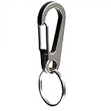 Xthel Titanium 45mm Carabiner Clip Quick Release Keychain Hook with Stainless Steel Ring