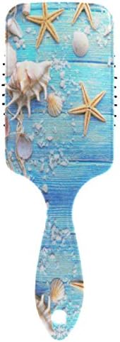 MAHU Hair Brush Sea Animal Starfish Seashell Air Cushion Comb Plastic Soft Nylon Pins Anti Static Hairbrush Paddle for Women Girls Ladies