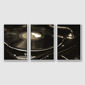 Framed Canvas Wall Art for Living Room, Bedroom Microphone Canvas Prints for Modern Home Decoration Ready to Hang - 16"x24"x3 Panels