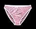 Haian Plastic Bikini Panties PVC Underwear Color Transparent Pink (X-Large)