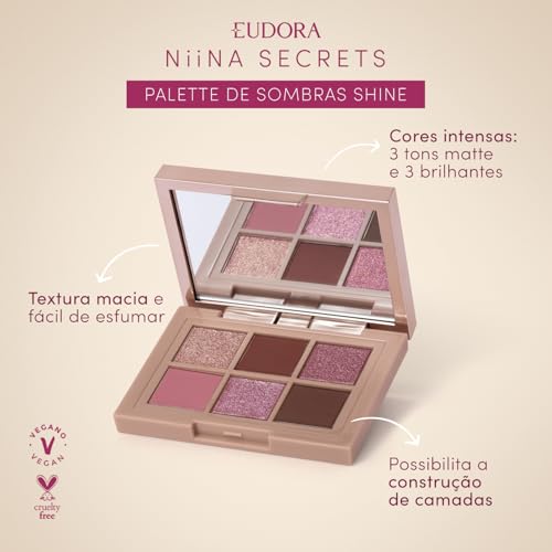 Eudora Niina Secrets Paleta de Cores para os Olhos Shine 5,4g