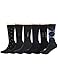 Argyle Patterned Casual Business Long Crew Dress Socks for Men 6 Pack