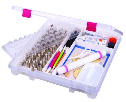 ArtBin Super Satchel Slim Cake Decorating Storage Box - Clear Container, 6915AB